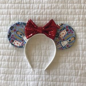 Custom Mickey Ears with Rifle Paper Co Print